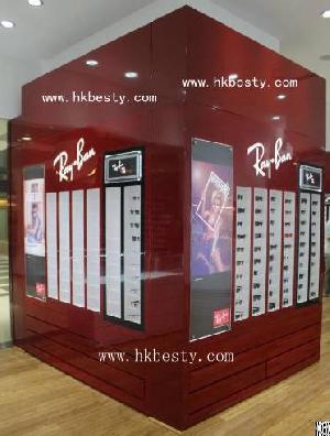 sunglasses display wall cabinet showcase board