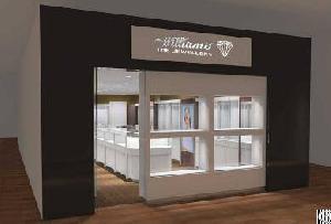 Jewelry Shop Design With Showcase And Store Interior Fixture Decoration