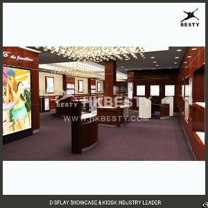 Luxury Jewelry Shop Interior Design With Customized Logo