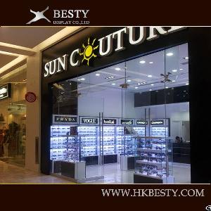 Sunglasses Boutique Store Slat Wall Countertop Displays