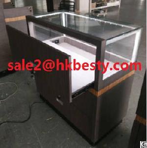 veneer counter showcase led bar storage