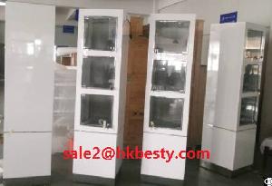 wall cabinet tower showcase shelf glasses door