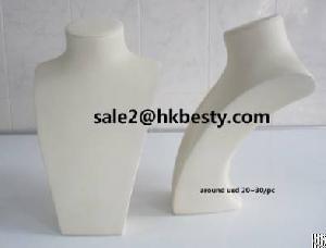 White Jewelry Necklace Display Bust Stand In Factory Price