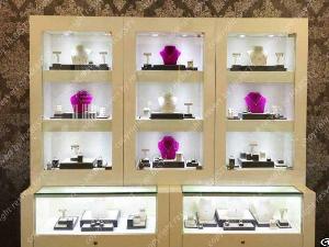 Pandora Style Jewelry Display Wall Cabniet With Led Light