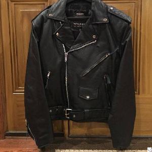 motorcycle riding pure leather jacket rider