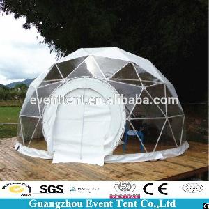 Geodesic Dome Tent With Frame Structure For Outdoor Camping Party