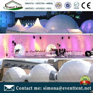 Big Size 50m Geodome, Big Resort Tent, Projection Domes For Hotel Accomodation Or Party Events