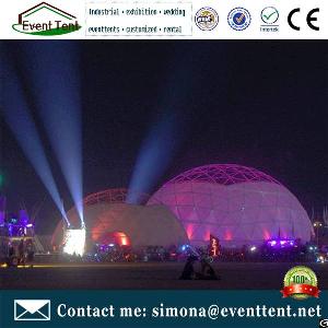 Big Steel Tubes Dome Marquee Heavy Duty Party Tents Geodesic Domes Glamping Tent For Outdoor Party