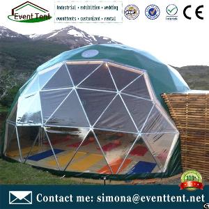 Different Size Of Geodesic Domes, Round Tent, Metal Frame Dome Tent With Long Life Pvc Covers