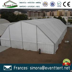 Good Quality Durable Big Arch Tent For Mobile Storage Workshop With Roller Shutter Door