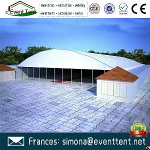 Guangzhou Factory Beautiful Shape Arch Marquee Tents For Cafes With Glass Wall