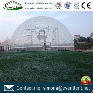 Luxury Half Dome Tents Geodesic Dome Tent With Clear Pvc Fabric