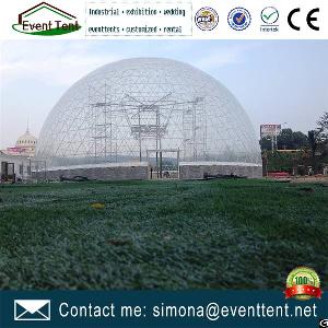 Luxury Half Dome Tents Geodesic Dome Tent With Clear Pvc Fabric