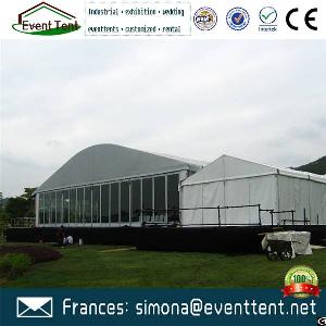 snowproof temporary tents arcum tent glass wall event party exhibition