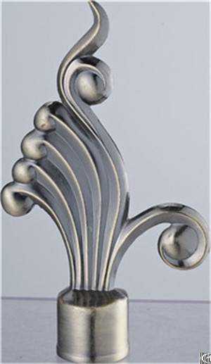 shape hand curtain rod finial