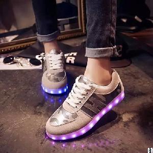 fashion 8 colors men led shoes