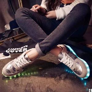 green glow led shoes party