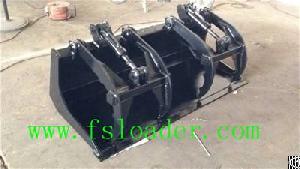 bucket grapple attachments skid steer loader