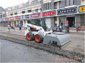 bucket road sweeper skid steer loader