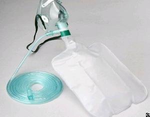 demo medical respiratory disposable non rebreath oxygen mask reservoir bag adult