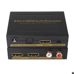 Edid Setting Hdmi Splitter 1x2 Audio Extractor