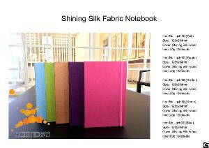 Shining Silk Fabric Notebook