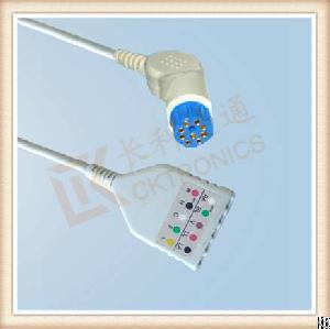 22 1artema 10 pin ecg trunk cable 5 leads