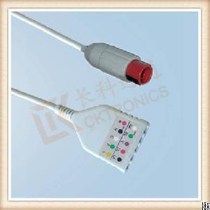 Ad Bionet 8 Pin 3 Leads Ecg Trunk Cable