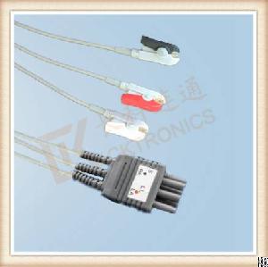 Colin Ecg Leadwires, , Cable 3 Leads, Grabber, Aha, L 1m