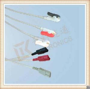 Ll Style Ecg Leadwires, Cable 3 Leads, Grabber, Aha, L 0.6m, Ck-e313-c3a,