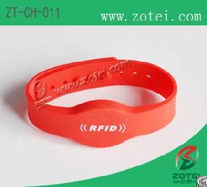 concave convex button rfid silicone wristband