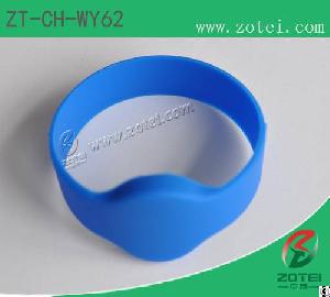 rfid round silicone wristband tag zt ch wy62