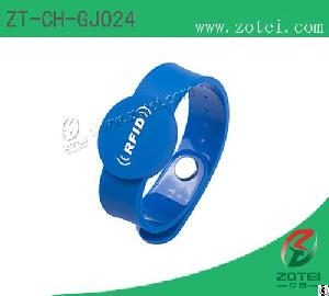 rfid silicone wristband tag zt ch gj024