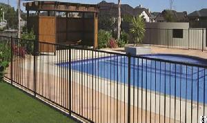 Black Vinyl Coated Galvanized Steel Fence