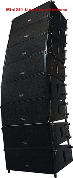 Line Array Speaker Cabinets, La System Trans-audio Mini281