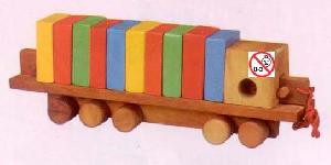 Wooden Number Cargo Truck