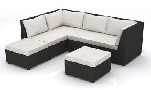 poly rattan sofa 05330