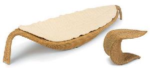 synthetic rattan sun lounge 05323