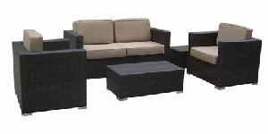 synthetic wicker outdoor sofa 05357