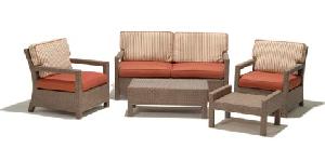 Synthetic Wicker Sofa Set 05358