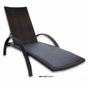 synthetic wicker sun lounge 05319