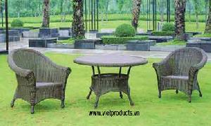 Vietnam Wicker Garden Table Set