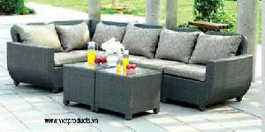 All Weather Wicker Sofa Set