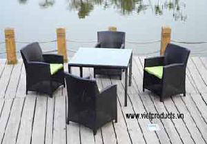 Wicker Garden Table Set