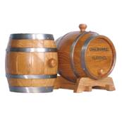 wooden drums wine barrel