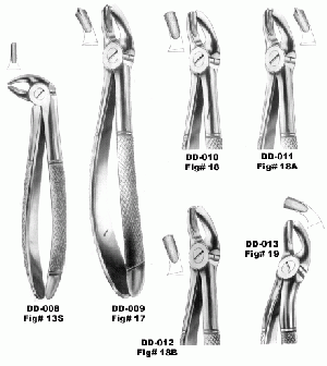 Dental Instruments Extracting Forceps