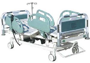 central controlled electric 5 nursing hospital bed plastic steel head