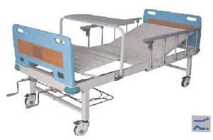Manual 2-rocker Nursing Hospital Bed With Abs Bed Head And Truckles