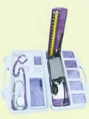 Mercurial Sphygmomanometer In Big Plastic Box