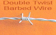 galvanized twist barbed wire